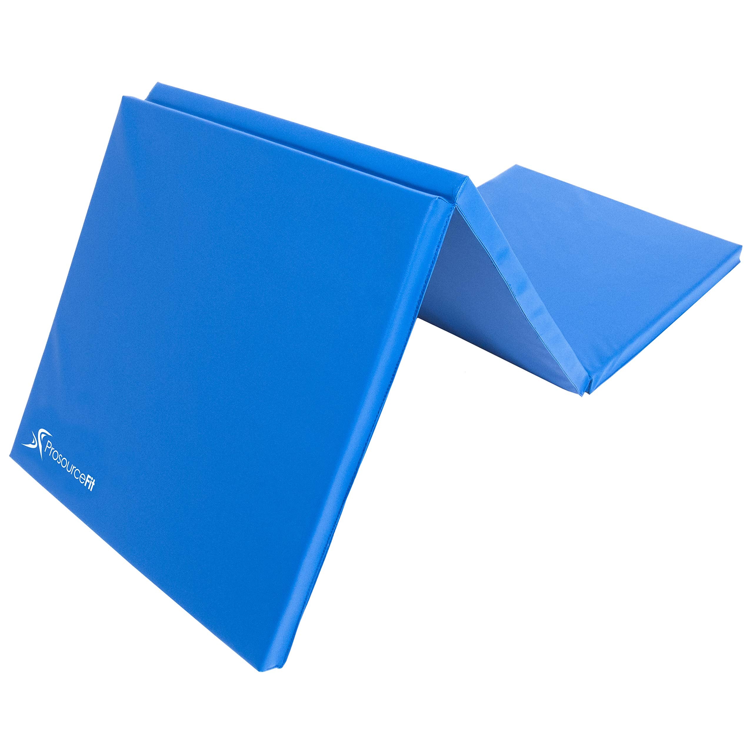 Prosourcefit Tri-Fold Folding Exercise Mat - Blue, Ps-1952-Tfm-Blue