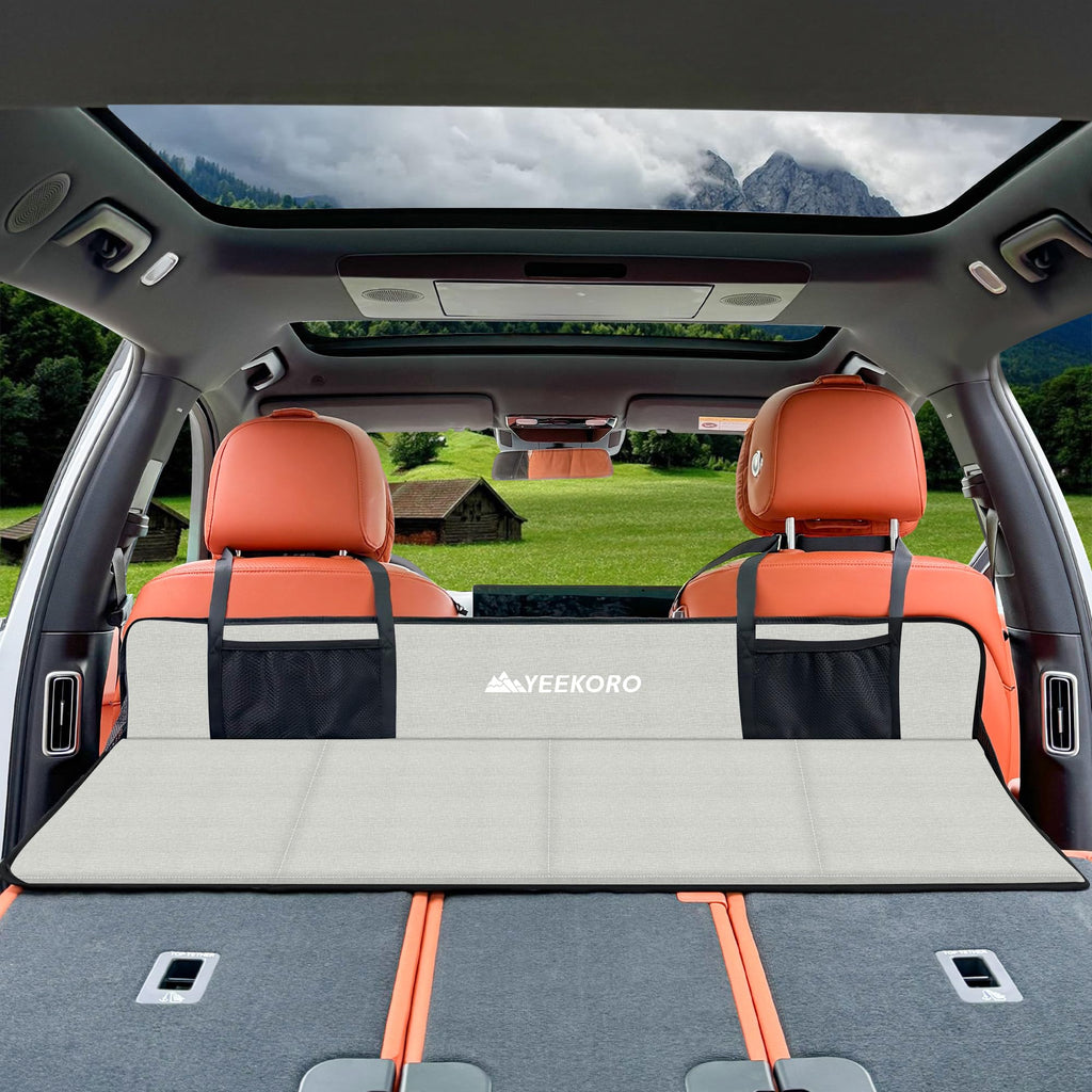 Yeekoro Car Rear Seat Mattress Extension Plate, Foldable Back Seat Extender, Portable Mattress For Sleeping, Increase Travel Tru