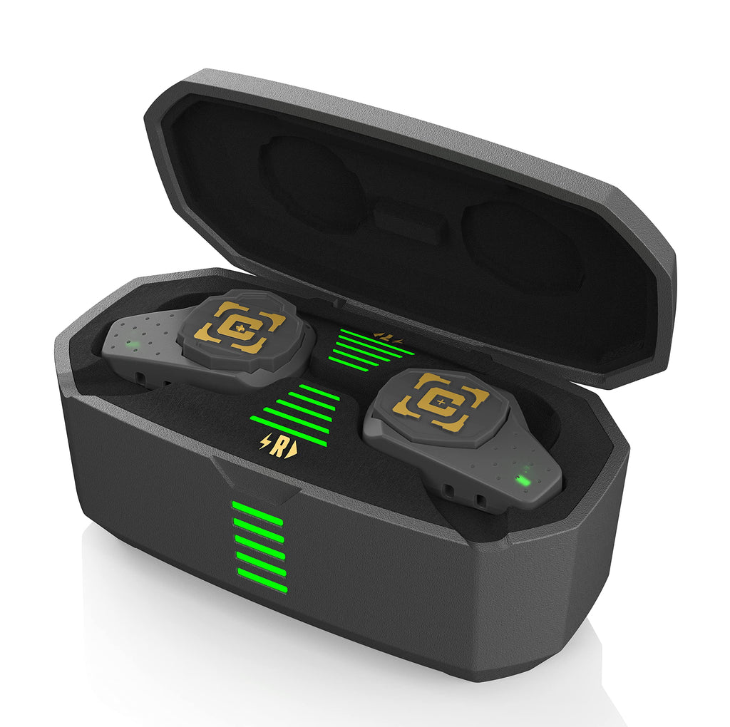Caldwell E-Max Shadows Pro - Electronic Hearing Protection With Ambient Sound Amplification, Bluetooth, Rechargeable Case For Sh