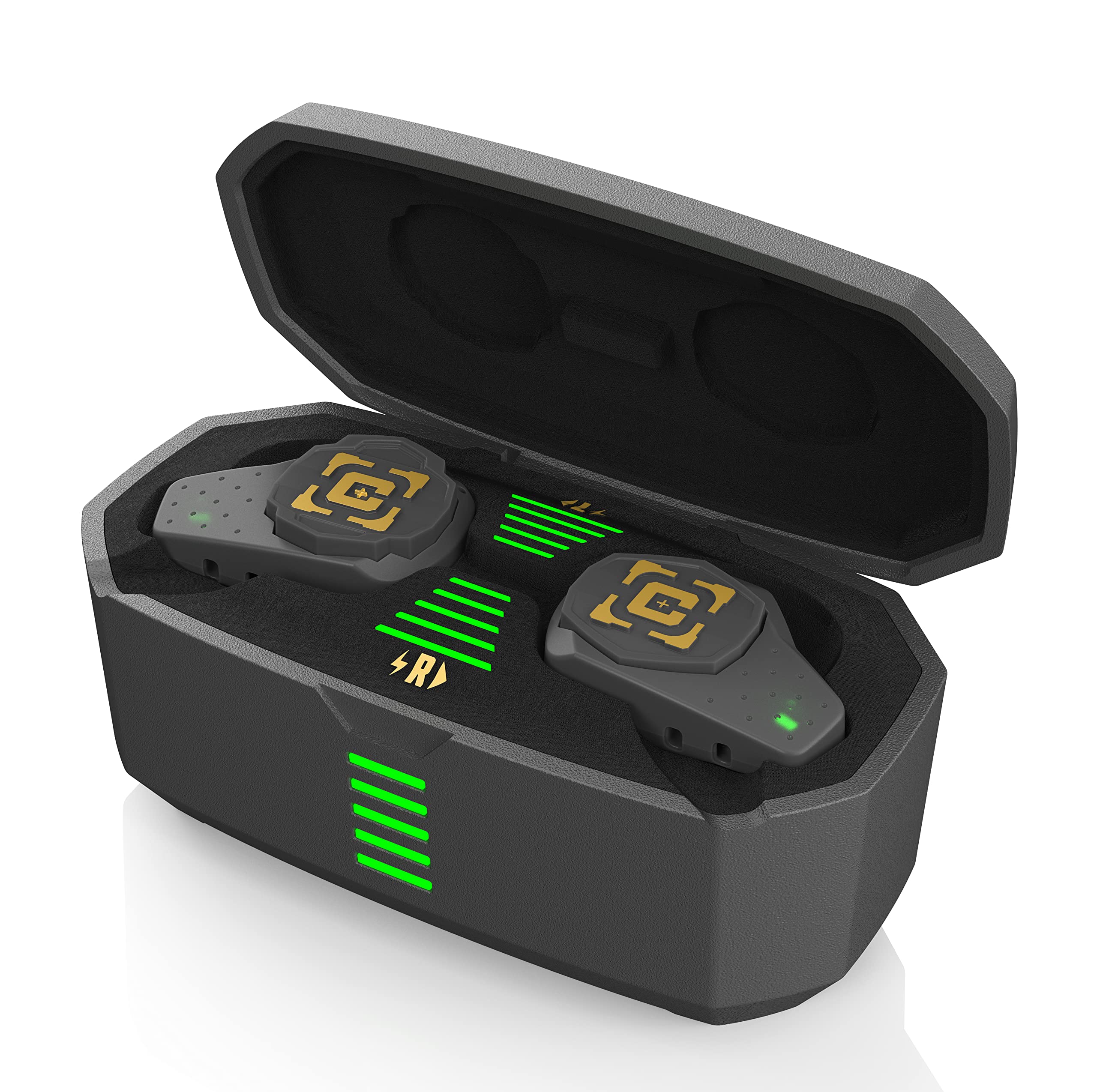 Caldwell E-Max Shadows Pro - Electronic Hearing Protection With Ambient Sound Amplification, Bluetooth, Rechargeable Case For Sh