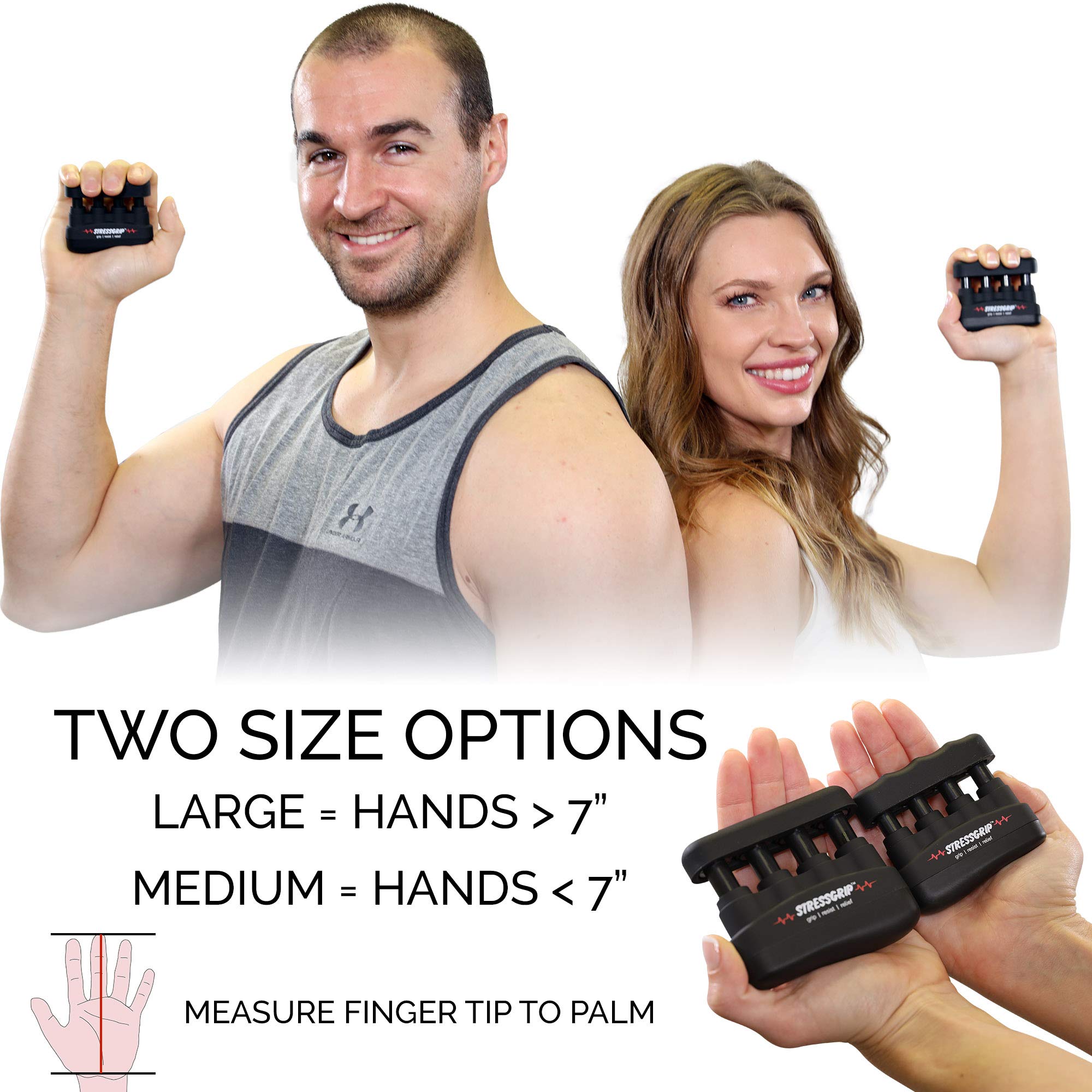 Stressgrip - The Stress Ball For Adults (Medium) A Stress & Anxiety Relief Device - Comfortable Hand Exerciser - Stress Reliever