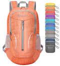 ZOMAKE 25L Ultra Lightweight Packable Backpack, Foldable Hiking Backpacks Water Resistant Small Folding Daypack for Travel(Orang