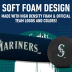 Franklin Sports Seattle Mariners Foam Bat & Ball Set - 21'' Soft Jumbo Team Baseball Bat And Ball Team Logo - Mlb Official Licen