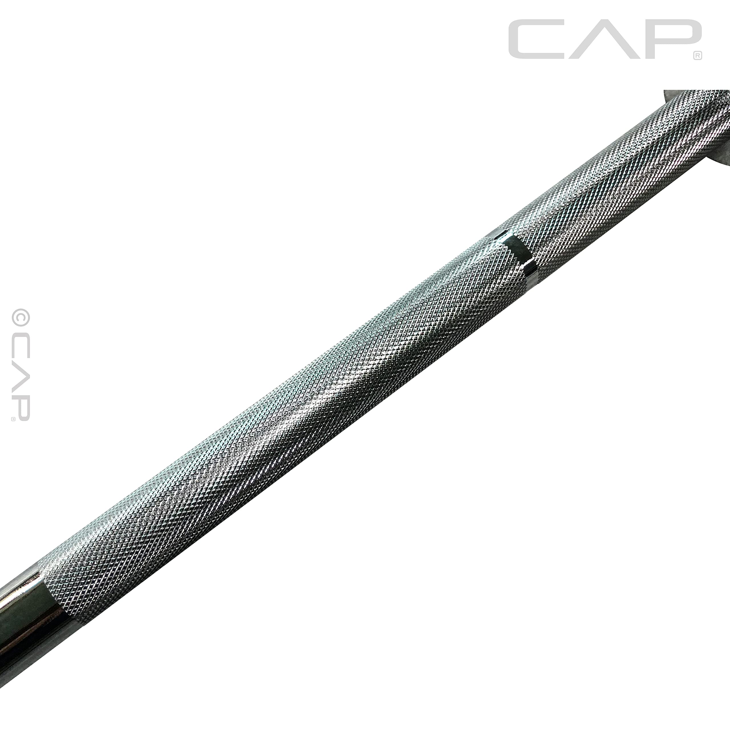 Cap Barbell 2' Olympic Solid Bar, Bronze Bushings, Chrome, 45.75 Inches (New Version) (Obis-72-3)