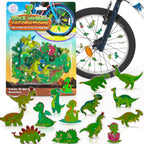 Bike Wheel Dinosaurs Spokes - 36 Kit - Cute Biking Accessories For Kids - Bicycle Spokes Decorations - Cool Cycling Gear Gift Fo