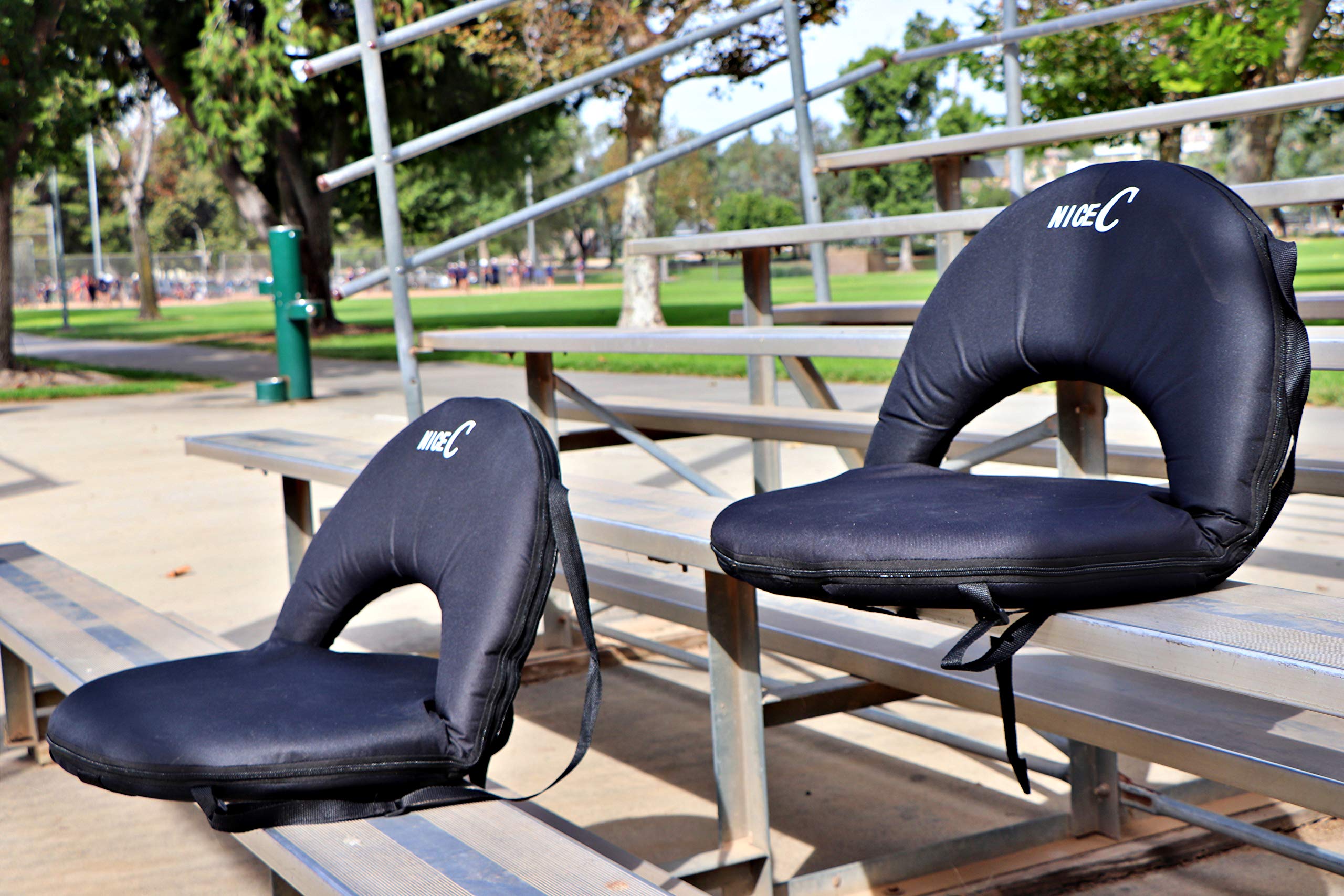 Nice C Stadium Seats, Floor Chairs, Bleacher Chairs, 10-Posisition Reclining Waterproof Cushion, Ultralight, Foldable, Extra Thi