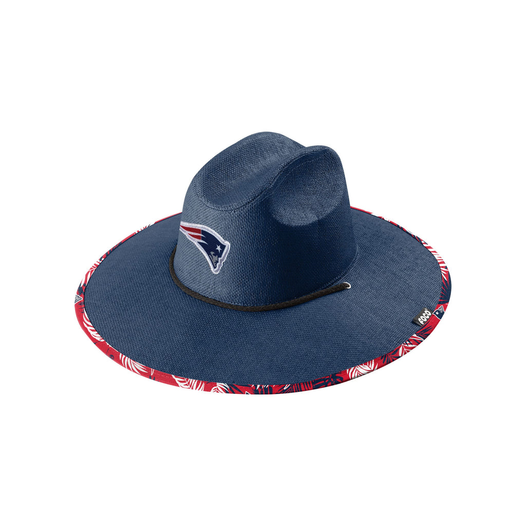 New England Patriots Nfl Team Color Straw Hat