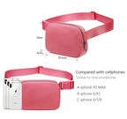 Fanny Belt Bag Waist Pack Crossbody Bags Bum Bag For Running Hiking Travel Workout Adjustable Strap For Women-Watermelon Red