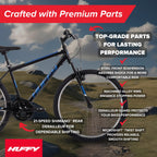 Huffy Stone Mountain 21-Speed Hardtail Mens Mountain Bike, 26-Inch, Matte Black