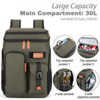 Insulated Cooler Backpack,33 Cans Multifunctional Double Deck Leakproof Cooler Bag With Sternum Strap,Large Capacity Lightweight