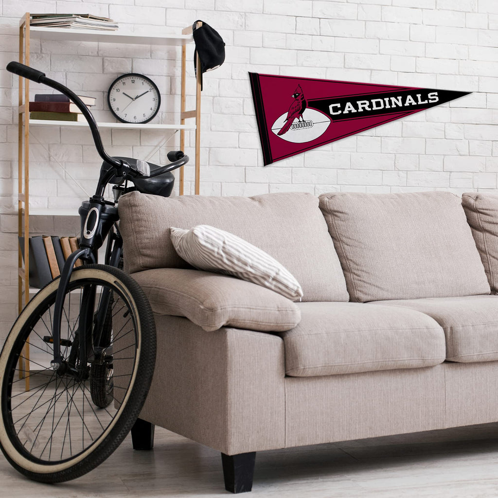 Rico Industries Nfl Football Arizona Cardinals Retro 12'' X 30'' Felt Wall D  Cor Pennant - Great For Home/Bed Room/Man Cave D