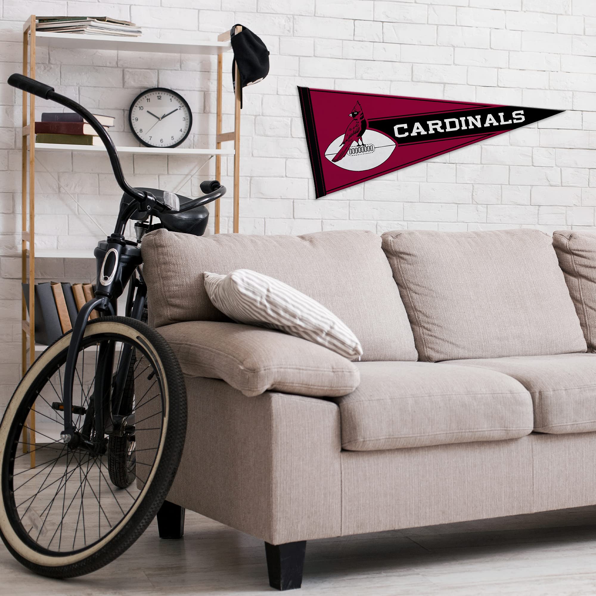 Rico Industries Nfl Football Arizona Cardinals Retro 12'' X 30'' Felt Wall D  Cor Pennant - Great For Home/Bed Room/Man Cave D