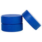 Franklin Sports Ice Hockey Pucks - Blue Rubber Pucks For Ice Hockey - Official Size + Weight - Perfect For Rinks + Synthetic Pad