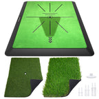 Golf Hitting Mat | Golf Training Mat For Swing Path Feedback/Detection Batting | Extra Replaceable Golf Practice Mat 16''X12'' |