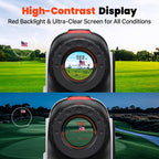 Bestsee Golf Laser Rangefinder With Slope, 1500Y Range Finder, 0.3S Flagpole Locking Vibration, 7X Magnification, Magnet Stripe,