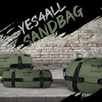 Yes4All Workout Sandbags, Heavy Duty Sandbags For Fitness, Conditioning, Mma & Combat Sports - Army Green - L