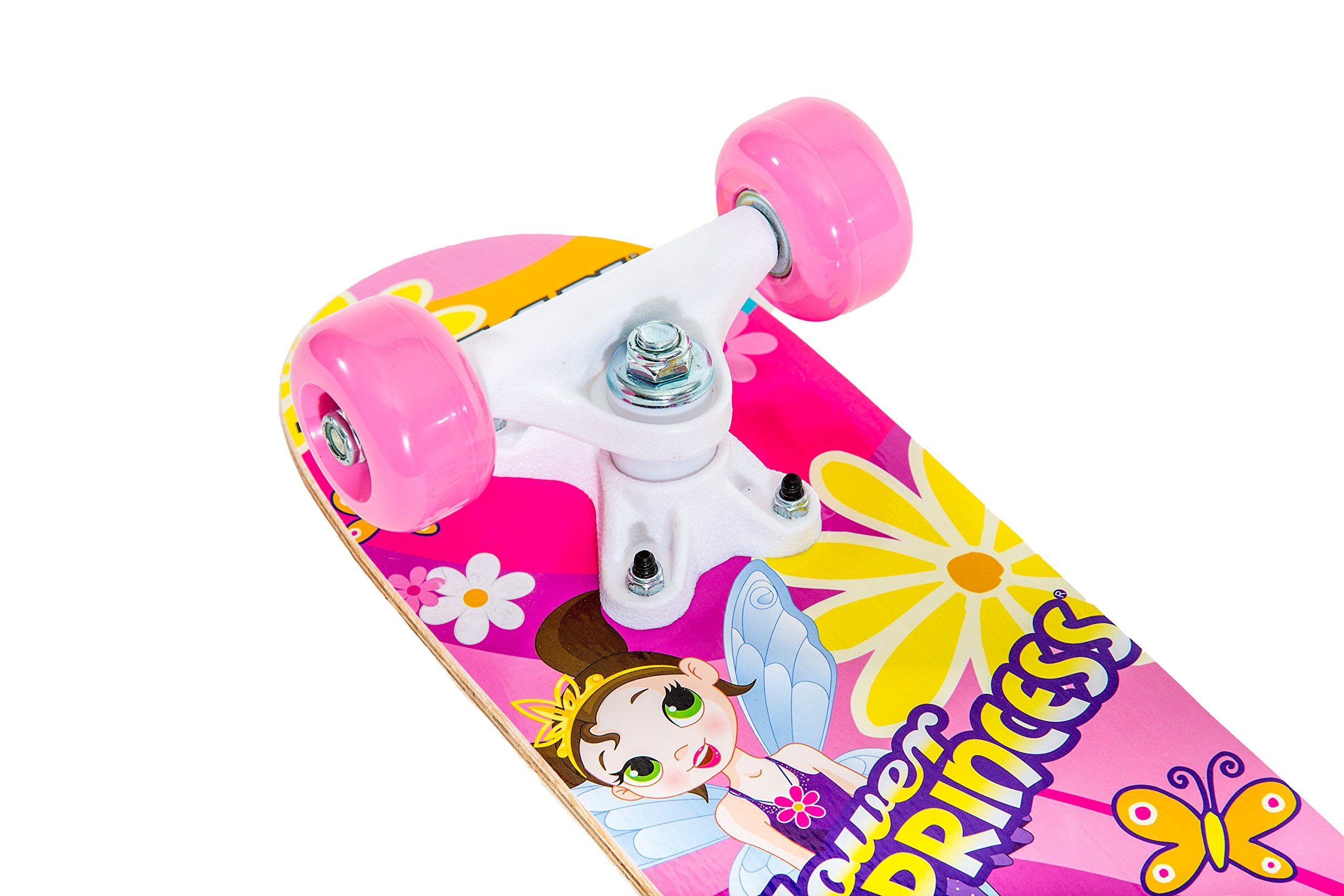Titan Flower Princess Complete Skateboard For Girls (5+ Ages), 17-Inch, Pink