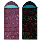 Acecamp 3 Seaons Sleeping Bags For Youth Boys And Girls, Lightweight Glowing In The Dark, Perfect For Slumber Parties, Camping A