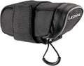 Lezyne Micro M-Caddy Compact Aerodynamic Wedge Cycling Saddle Bag with hook and loop Straps for Road and Mountain Bike, Medium -