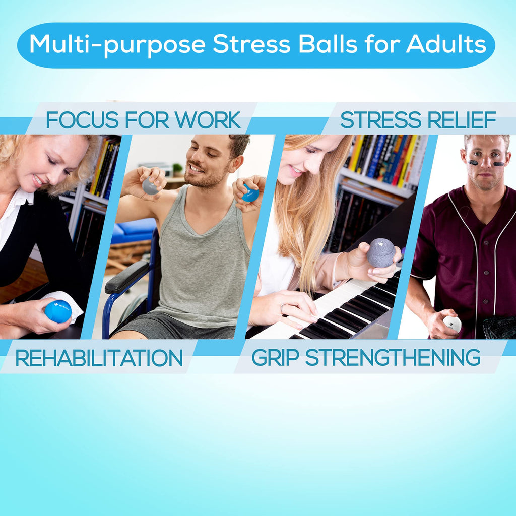 Serenilite Stress Balls, Anxiety Relief Items, Grip Strength Trainer, Meditation Accessories, Physical Therapy Equipment, Fidget