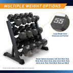 Marcy Pro TSA Hex 10 Pound Home Gym Iron Free Weight Single Dumbbell, Black (1)