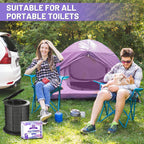 CRAZYTHUR 50PCS Poo Gel and Portable Toilet Gel with Lavender Scent, Camping Toilet Gels, Porta Potty Chemicals, Portable Toilet