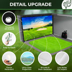 Khampa Golf Impact Screen [910'' X 115.8] Simulator Golf Impact Screen Indoor Impact Screen - Woven Mesh Golf Simulators For Hom