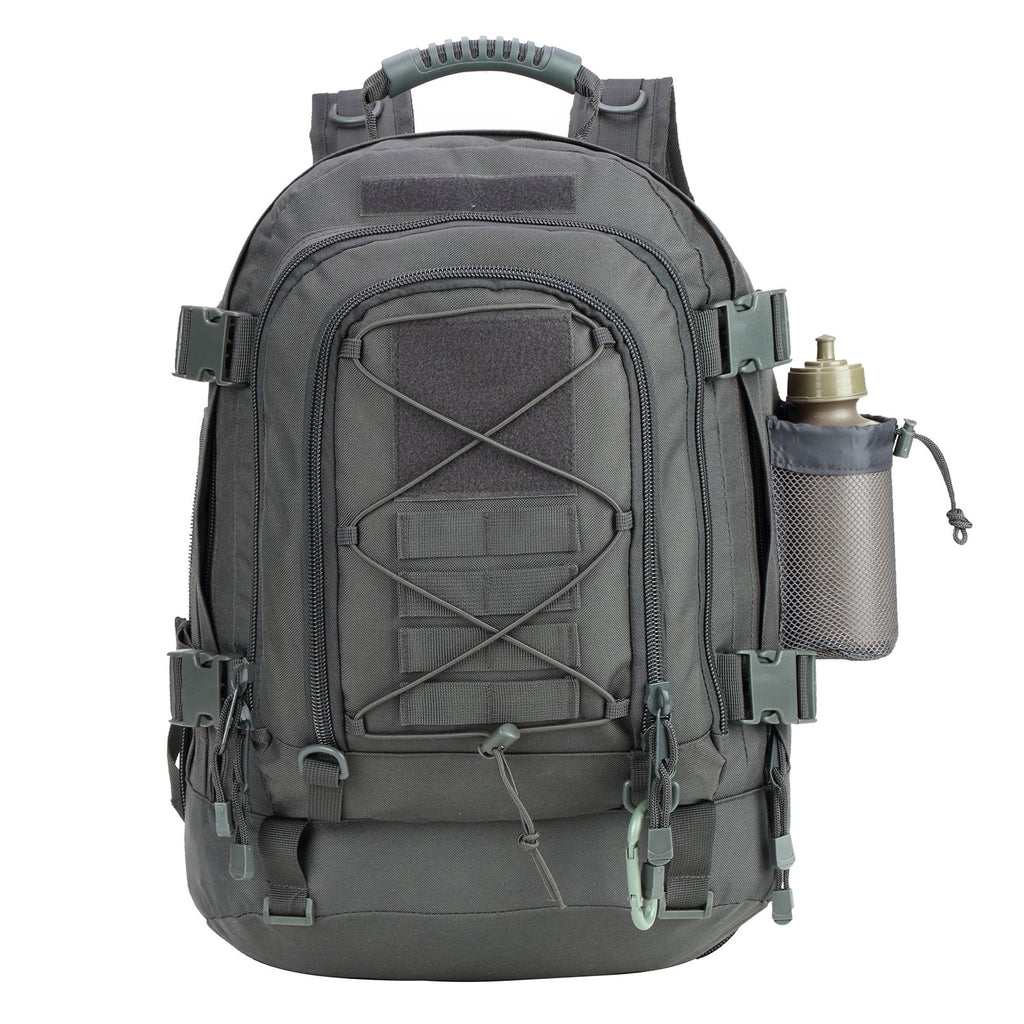 Zseararmy Large Tactical Backpack For Men Military Backpack With Diy System For Travel, Work,Camping,Hunting,Hiking,Sports (Gray