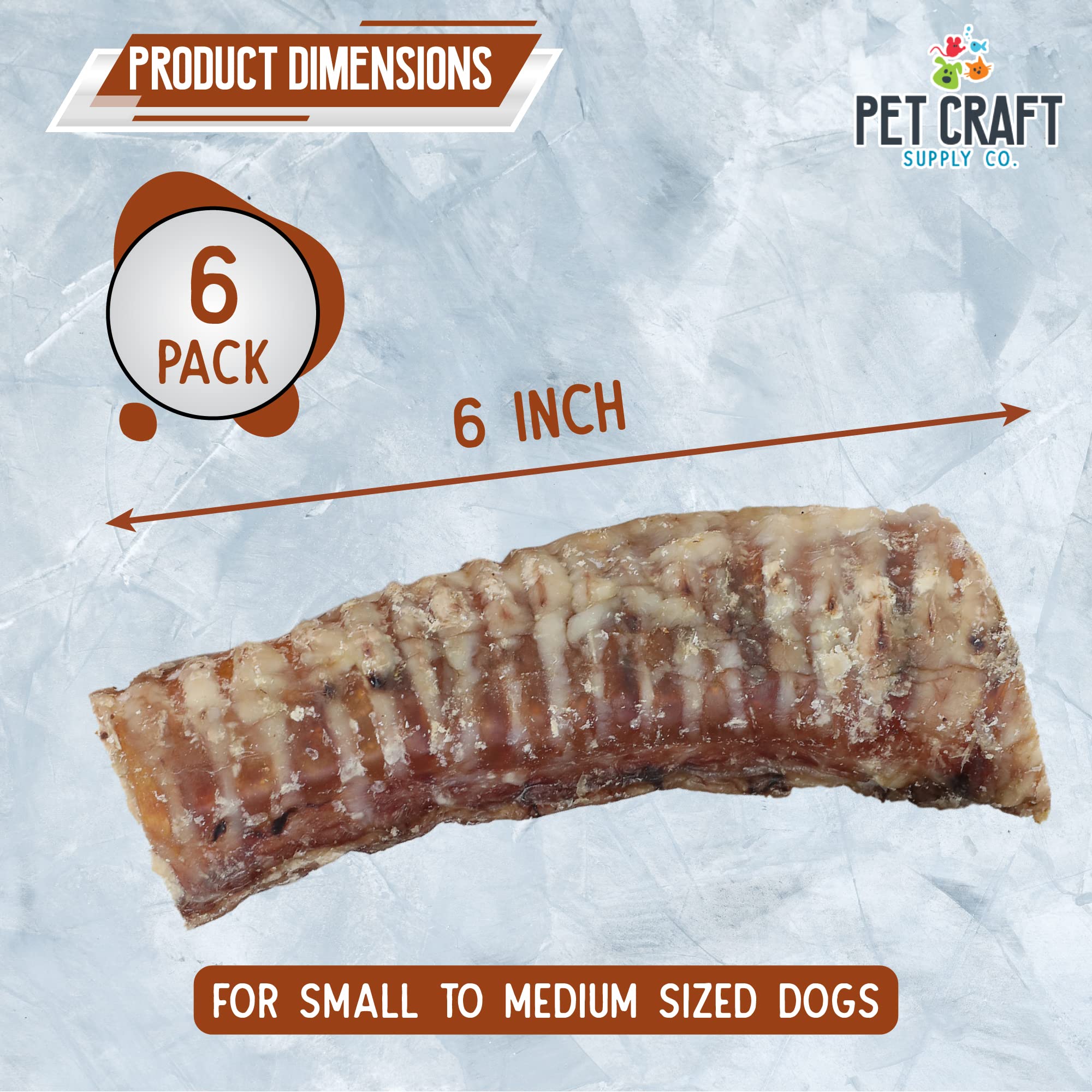 Pet Craft Supply All Natural Healthy Beef Trachea Bones Dog Chews Treats For Aggressive Chewers Long Lasting Rawhide Free Made I