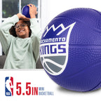 Franklin Sports Nba Sacramento Kings Mini Foam Basketball - Kids 5.5'' Inch Toy Basketball For Over The Door + Mini Indoor Hoops