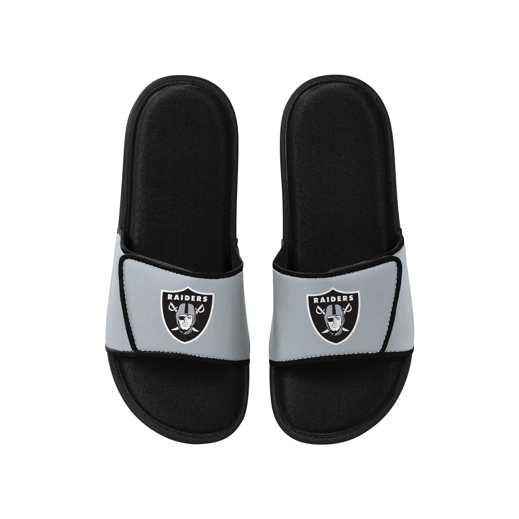 FOCO Las Vegas Raiders NFL Mens Foam Sport Slide - S