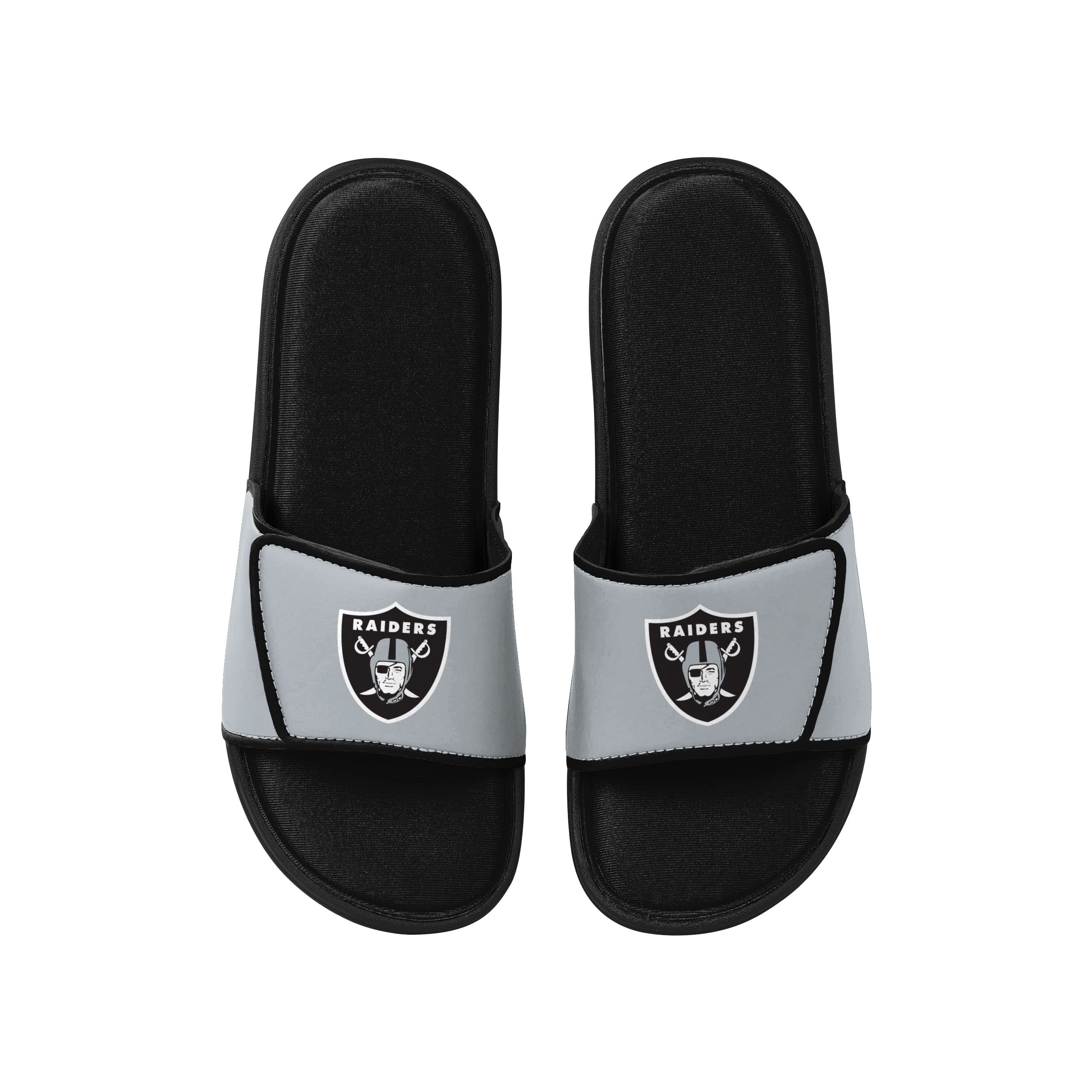 FOCO Las Vegas Raiders NFL Mens Foam Sport Slide - S