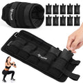 Yes4All Adjustable Wrist & Ankle Weights 3.5/5 LB Pair, Leg Weights for Women & Men, Weighted Arm Bands with Removable Sandbags 