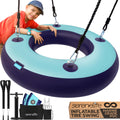 SereneLife 36    Inflatable Tire Swing with Hang Kit, 600lbs Capacity Heavy Duty Tire Swing with UV and Puncture Resistance, 360