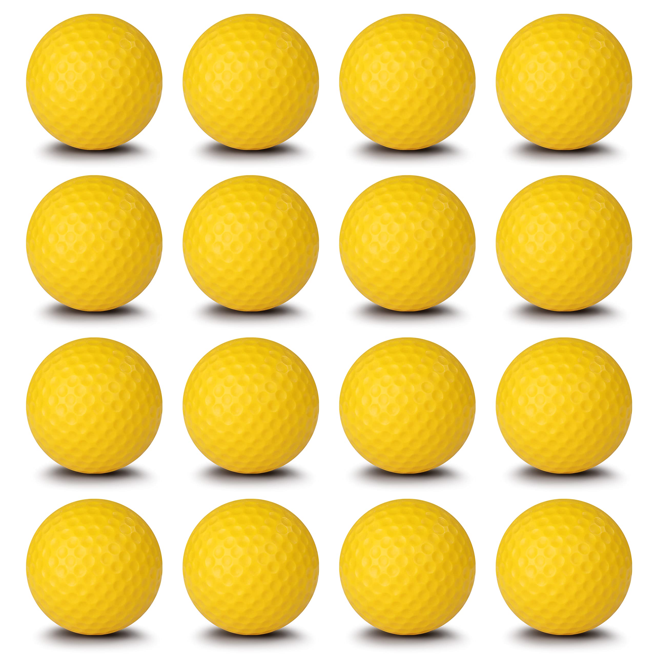 Champkey Practice Foam Golf Balls 16 Or 32 Pack | Limited Flight Golf Balls | True Spin And Feel Training Golf Practice Balls(16