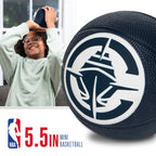 Franklin Sports Nba Los Angeles Clippers Mini Foam Basketball - Kids 5.5'' Inch Toy Basketball For Over The Door + Mini Indoor H