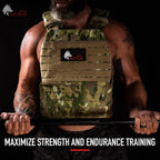 Wolf Tactical Weight Vest Plates - 5.75/8.75/14.5/19.75Lb Pairs - Wods, Strength Training, Running, Heavy Workouts