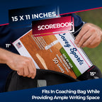 Covey Baseball Softball Scorebook Side By Side Format - (50 Games) - Score Keeping Book With Sheets Designed To Make Baseball An
