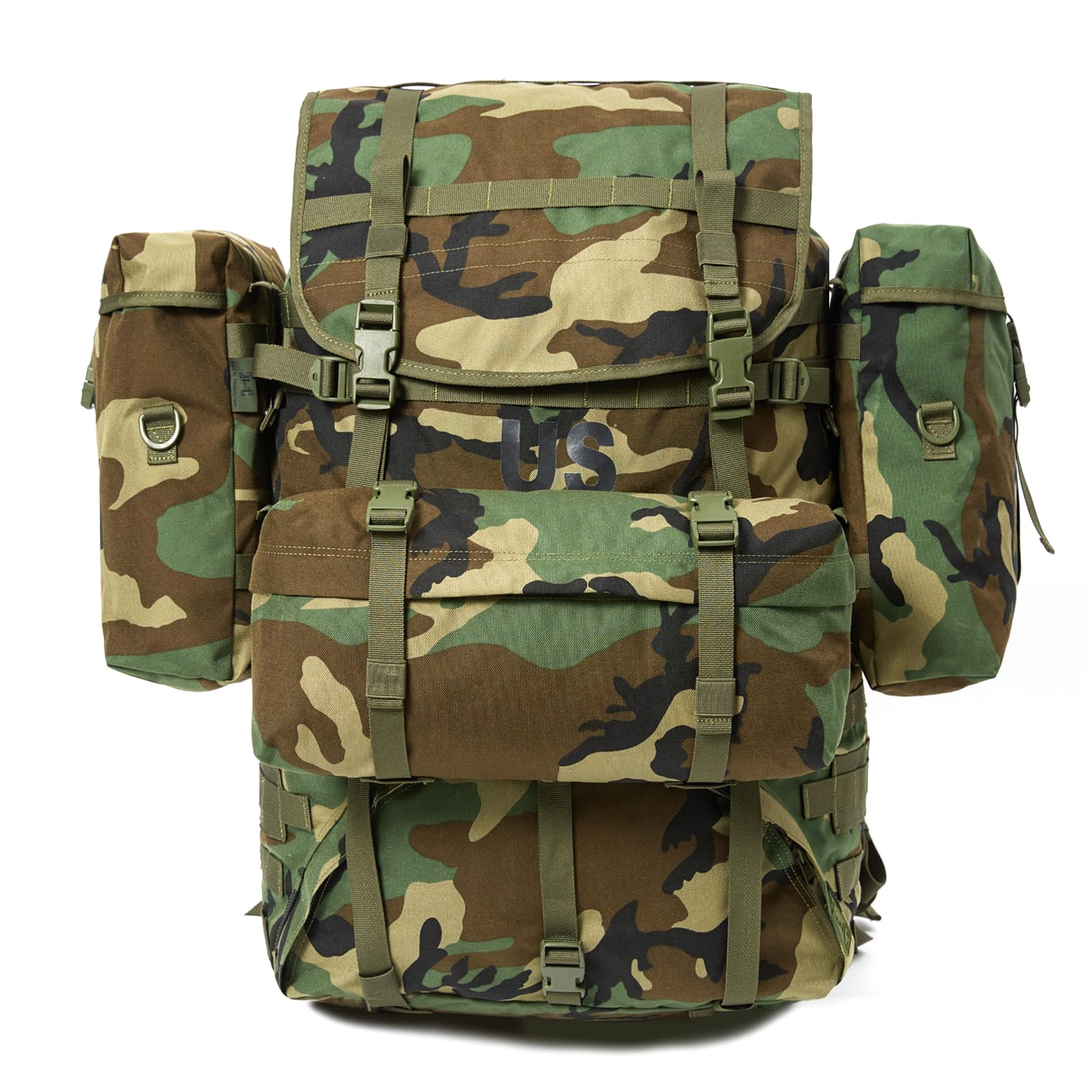 MT Military MOLLE 2 Large Rucksack with Frame, Army Tactical Backpack, Woodland