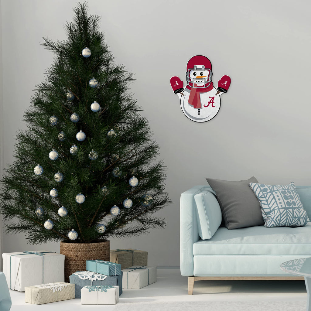Rico Industries Ncaa Alabama Crimson Tide Snowman Shape Cut Pennant - Home And Living Room D  Cor - Soft Felt Ez To Hang