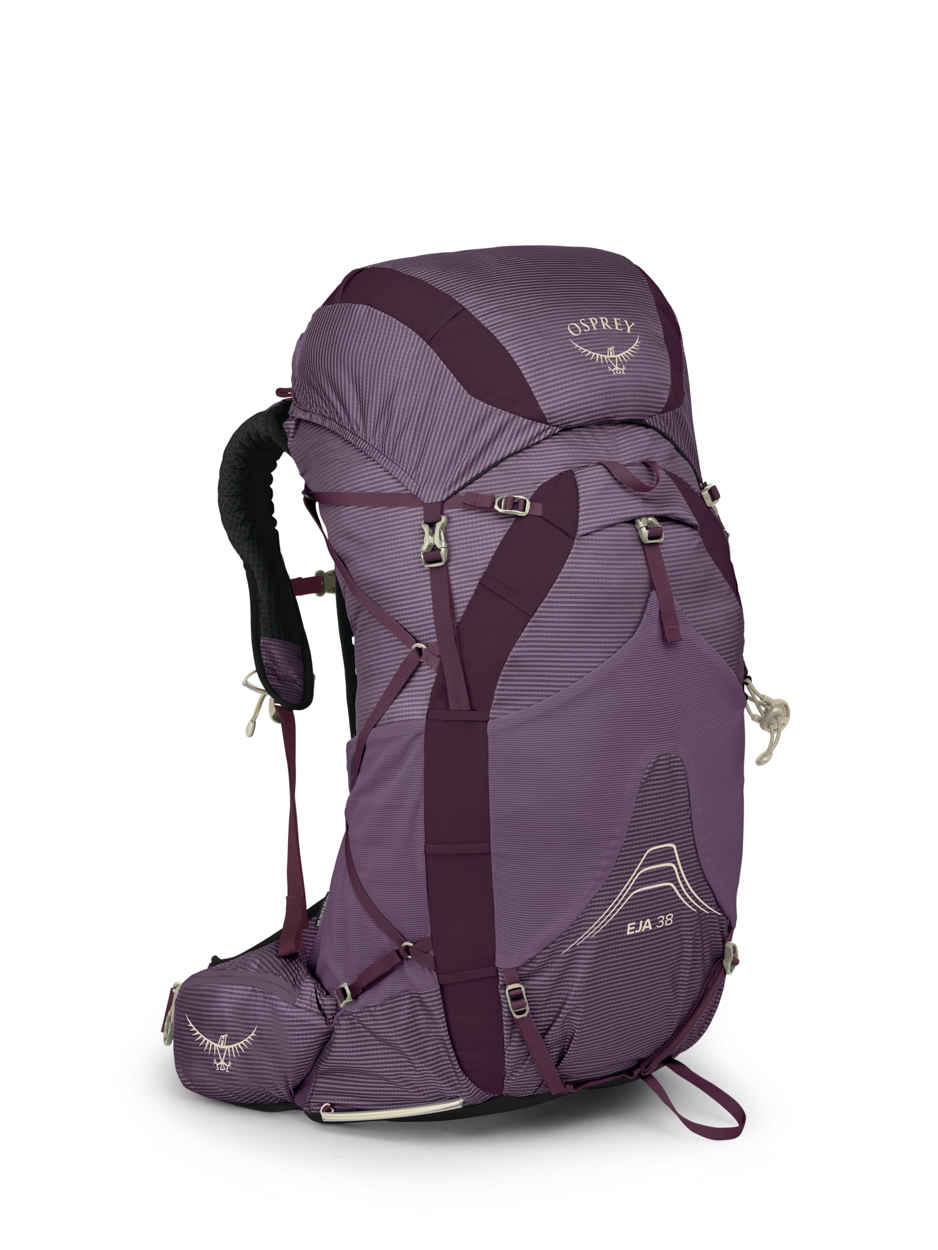 Osprey Eja 38L Womens Ultralight Backpacking Backpack, Purple Dusk, WM/L