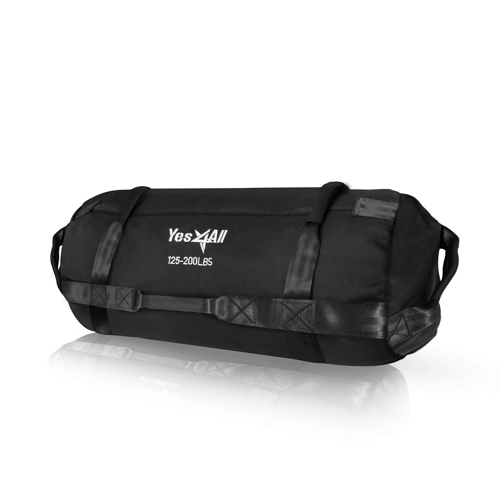 Yes4All Workout Sandbags, Heavy Duty Sandbags For Fitness, Conditioning, Mma & Combat Sports - Black - Xl