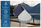 Cone Style Pylon Cap For Marine Dock (White, 9 Inch)