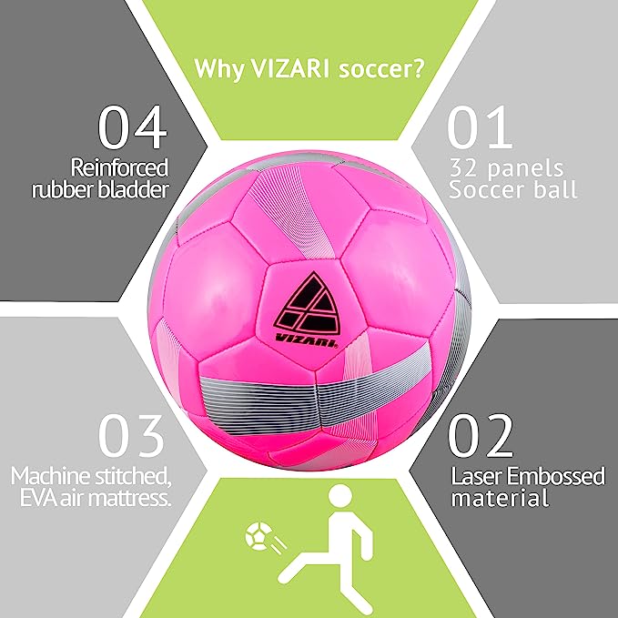 Vizari Hydra Pink Soccer Ball