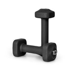 Tone Fitness 10 lb Neoprene Dumbbell Pair for Home Workouts - Non-Slip Design - Black