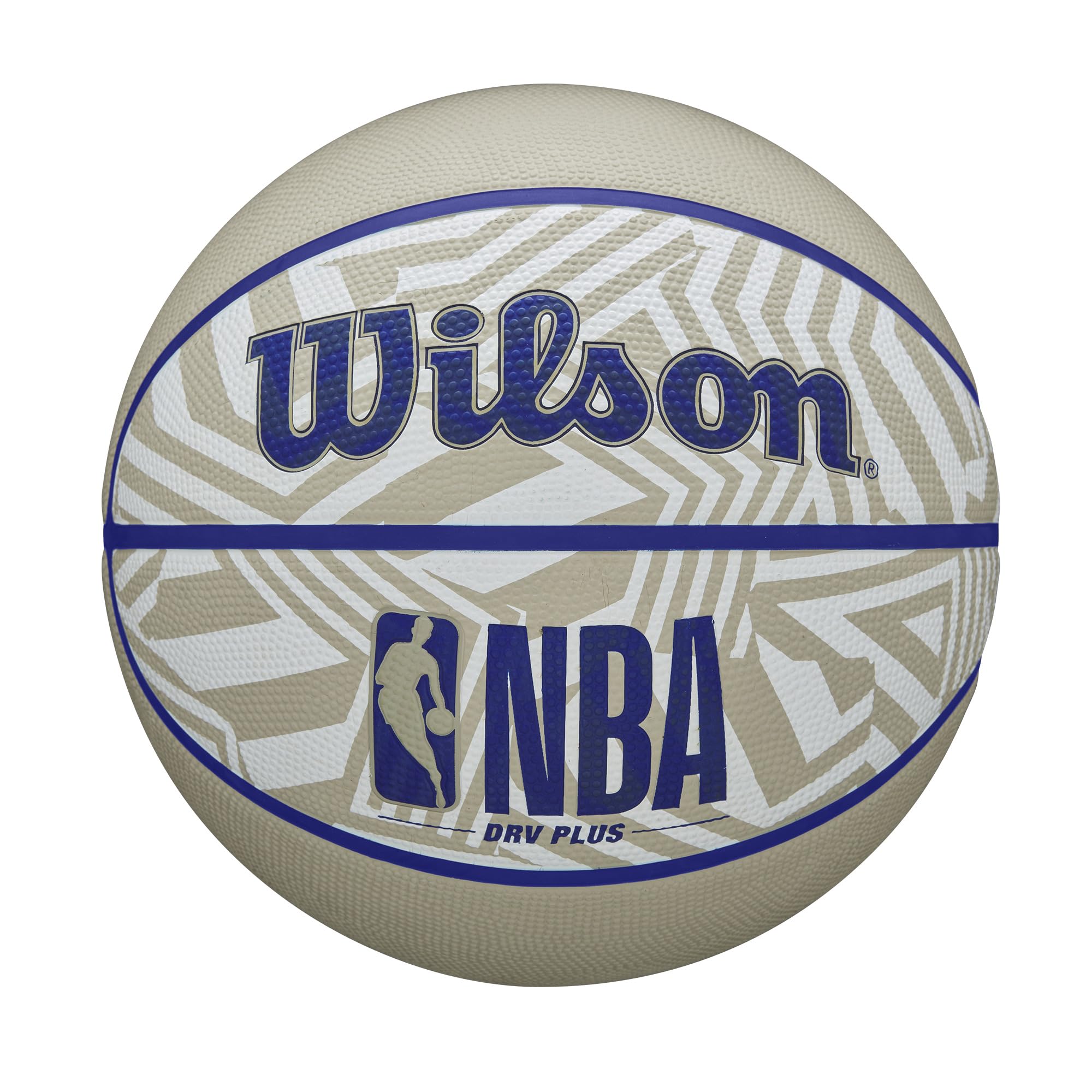 Wilson Nba Drv Plus Dazzle Camo Outdoor Basketball - Beige/Blue, Size 7-29.5''