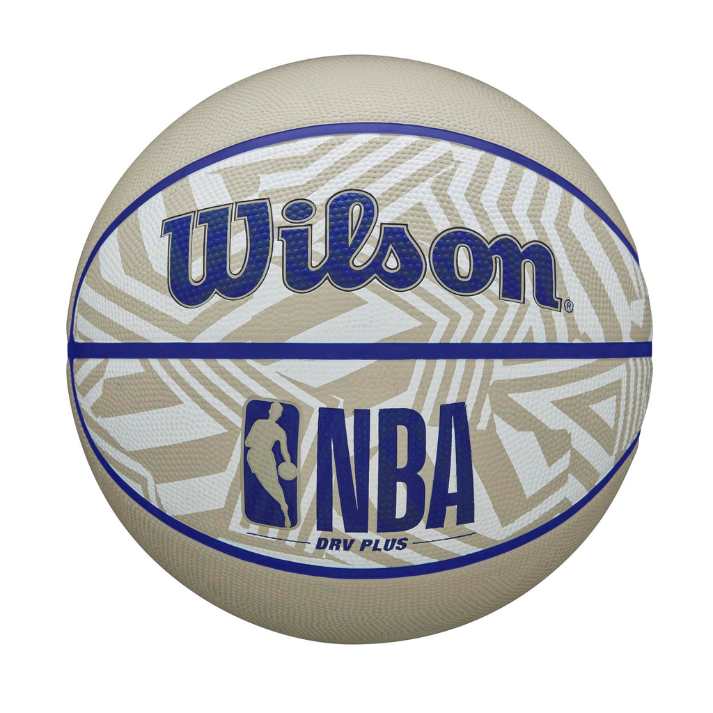Wilson Nba Drv Plus Dazzle Camo Outdoor Basketball - Beige/Blue, Size 6-28.5''