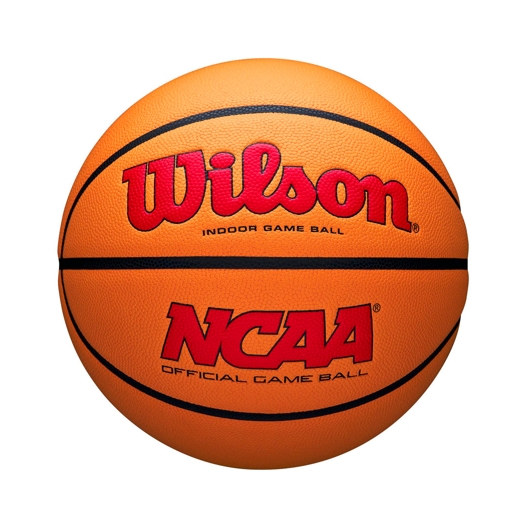 Wilson Ncaa Evo Nxt Official Indoor Game Basketball - Scarlet/Orange, Size 6-28.5''