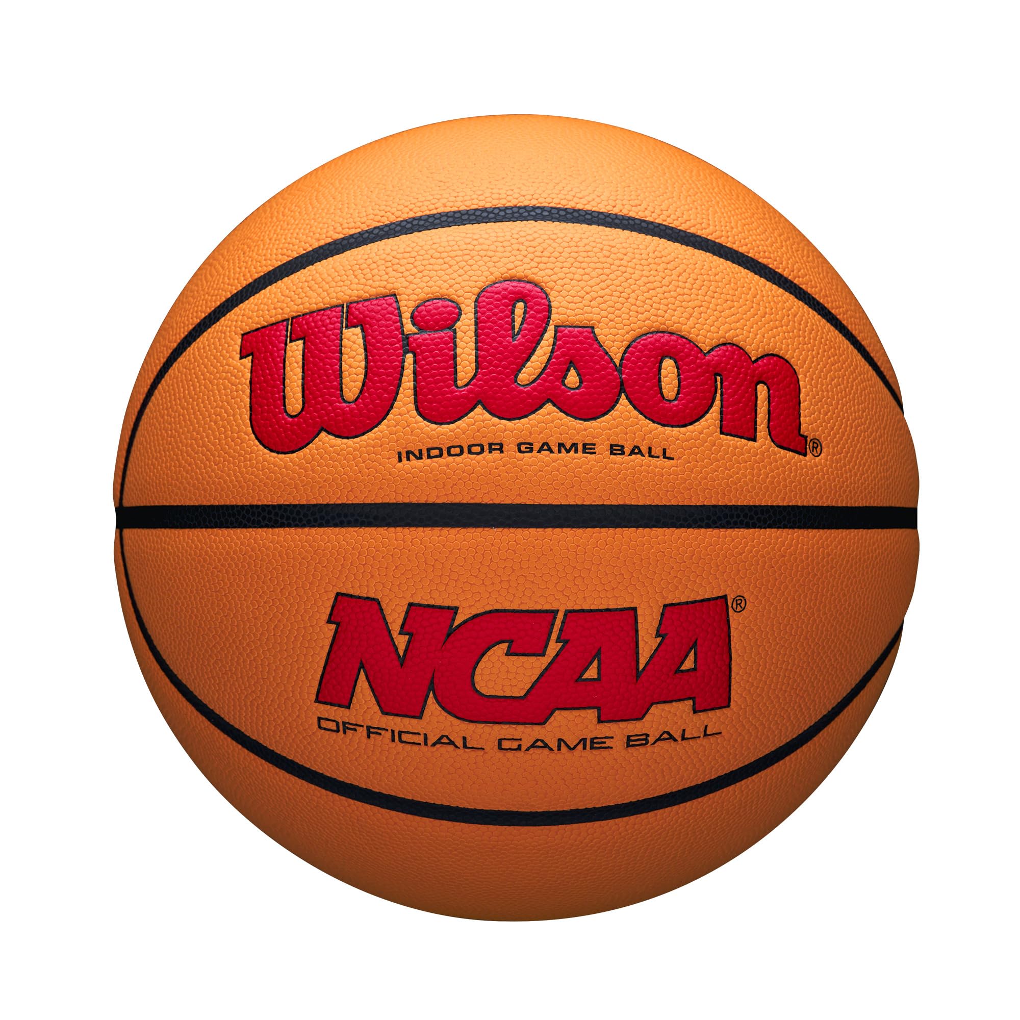 Wilson Ncaa Evo Nxt Official Indoor Game Basketball - Scarlet/Orange, Size 6-28.5''