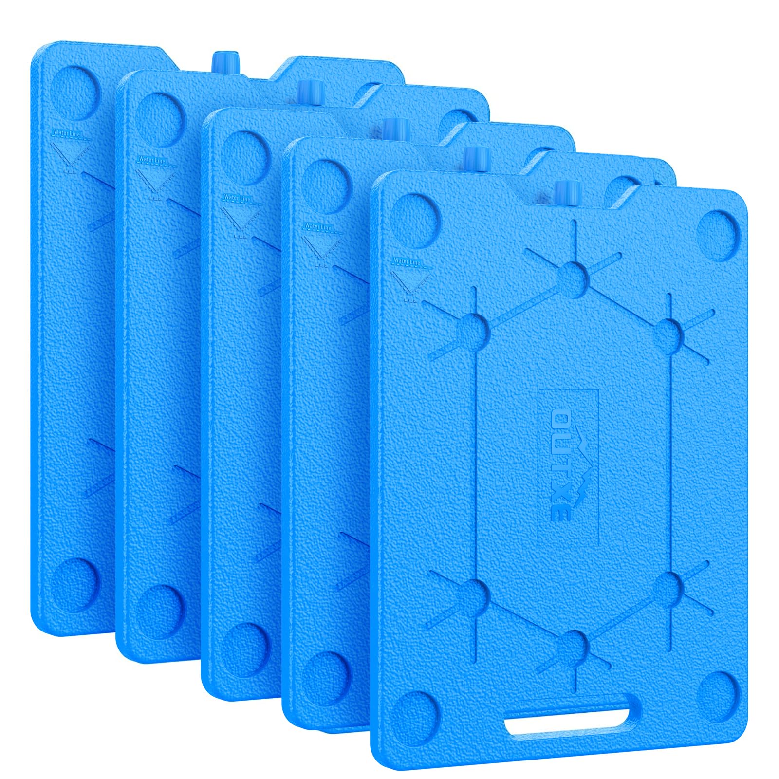 Outxe Ice Packs For Coolers - 5 Large- 10 X 13 Inch, Space Saving - Reusable, Long Lasting, Cold Freezer Packs For Coolers&Totes